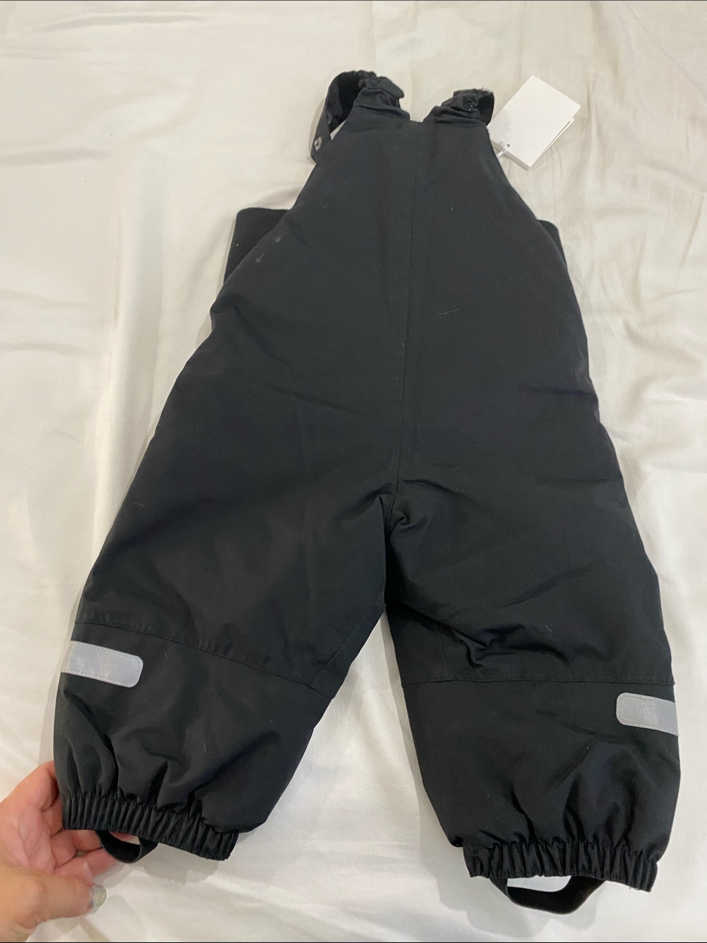 Polarn O. Pyret Black Waterproof Infant Snow Bib — image 3 of 5